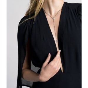 Kendra Scott Claudia Lariat Necklace Gold NWT